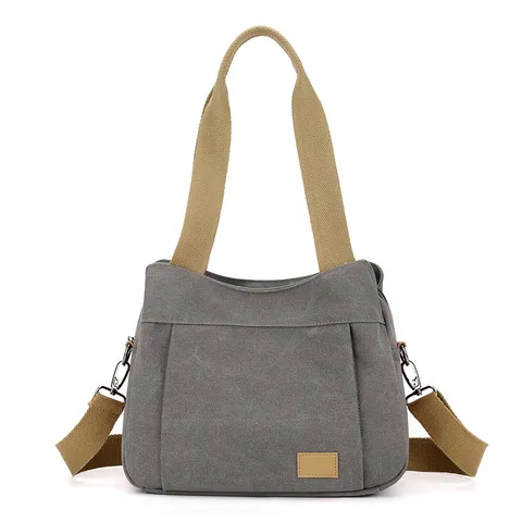 Donne Tela Borsa a Tracolla Grande Capacità Borsa Tote Casual Minimalista Borsa a Mano Urbana Borsa a Tracolla Per Viaggio Quotidiano