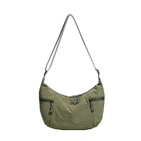 Borsa a Tracolla in Nylon Casual Per Donne Leggera Giornaliera Hobo Borsa a Spalla Tasche Multiple Cerniera Trendy Borsa Dumpling