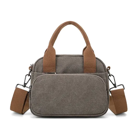 Borsa a Tracolla Casual in Tela Da Donna Blocco di Colore Conchiglia