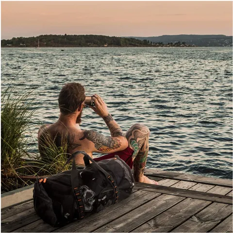 Große Netz Scuba Taucherausrüstung Tasche Wasserdicht Polyester Reise Duffel Rucksack Für Schwimmen Strand Sport