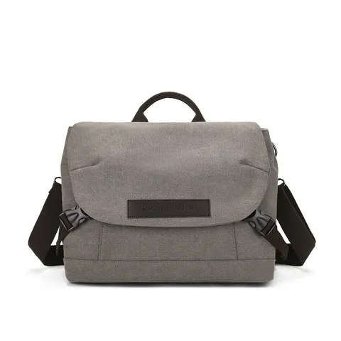 Borsa a Tracolla in Tela Casual da Uomo Grande Capacità Impermeabile Borsa a Spalla Minimalista Messenger