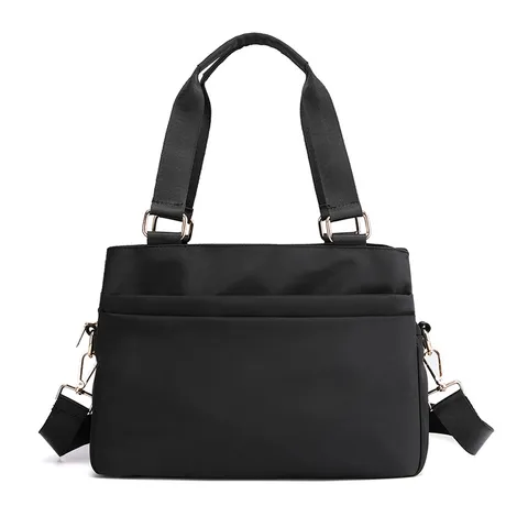 Borsa a Mano in Tessuto Oxford da Donna Grande Capacità Borsa a Tracolla Casual Multistrato Versatile
