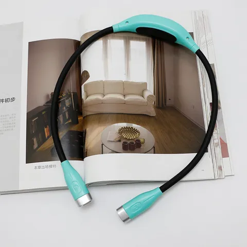 Draagbare LED Nek Leeslamp USB Oplaadbare Handsfree Boeklamp Flexibele Dubbele Kop Licht Voor Nacht Hardlopen