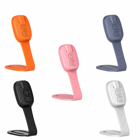 Portable LED Clip-on Reading Book Light Eye-Caring Mini Desk Lamp USB Rechargeable Flexible Night Light Student Study Lighting