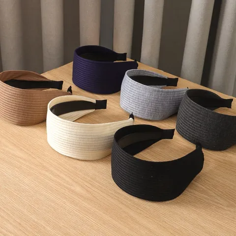 Französischer Gestrickter Breiter Haarreif Für Damen Rutschfester Rippstoff Haarreif Trendiges Sport Haarband Elegantes Tägliches Haaraccessoire