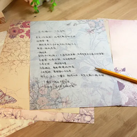 Vintage European Romantic Floral Letter Envelopes Stationery Retro Butterfly Letter Writing Paper For Office School