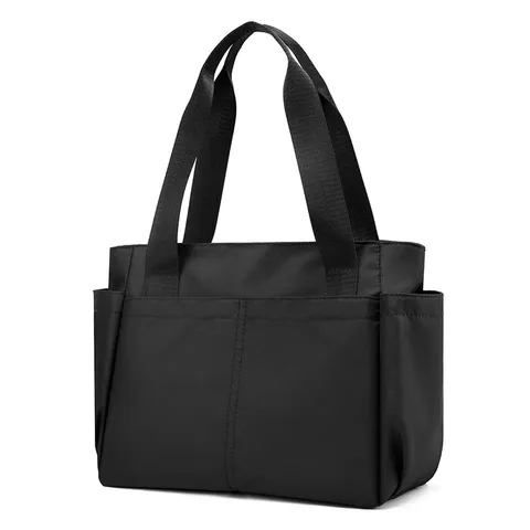 Women's Minimalist Nylon Tote Bag Casual Travel Shoulder Bag Large Capacity Handbag Daily Commuter Bag