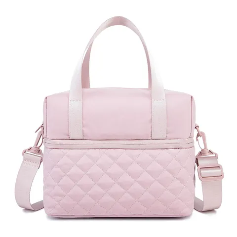 Insulated Lunch Bag For Women Waterproof Thermal Cooler Bag Crossbody Reusable Lunch Tote With Strap For Picnic