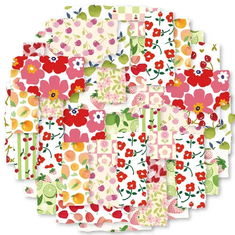 Japanese Style Washi Tape Cute Cherry Strawberry Fruit Floral Decorative Masking Tape For Journal DIY Craft