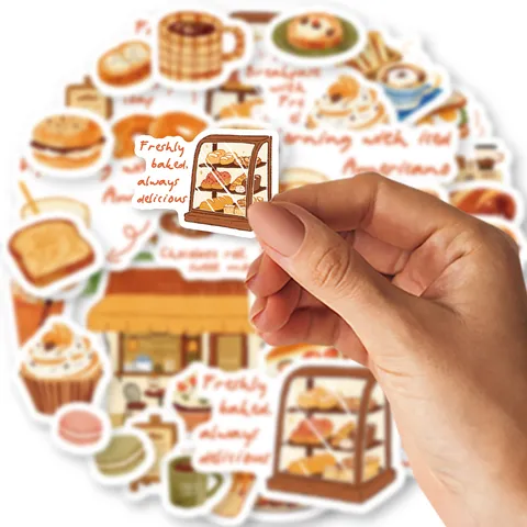 Hoek Voedsel Washi Tape Brood Koffie Dessert DIY Dagelijks Collage Decoratief Materiaal