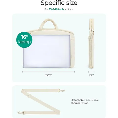 Damen Nylon Puffig Gesteppte Laptoptasche Tragbare Leichte Aktentasche Handtasche Für Business Pendeln
