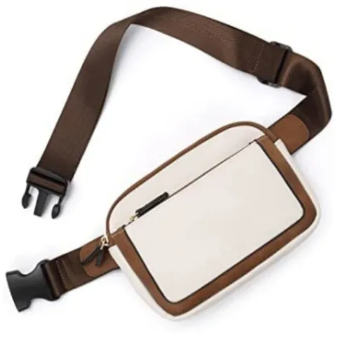 Minimalist PU Leather Fanny Pack For Women Men Waterproof Versatile Crossbody Waist Bag Adjustable Strap