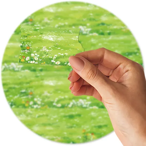 Pastoral Style Grass and Wildflower Decorative Washi Tape Desk Stationery Adhesive Tape For Office School Daily Craft