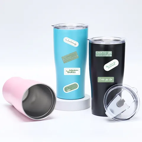 Green Motivational Slogans Retro Label Stickers Aesthetic Decorative Stationery Stickers For Luggage Water Bottle