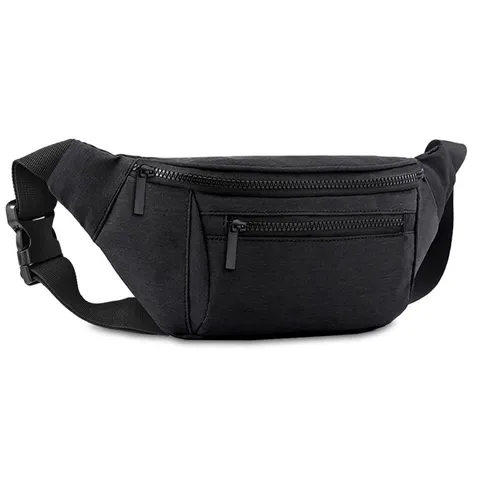 Urban Unisex Sports Waist Bag Multi-Pocket Zipper Fanny Pack Polyester Outdoor Running Fitness Phone Bag