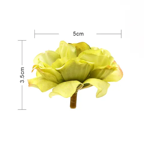 Artificial Flower Heads Silk Fabric Small Peony Tea Bud DIY Craft Home Decor Headwear Corsage Wedding Floral Accessories