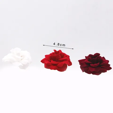 Artificial Velvet Rose Flower Heads Fake Flowers For DIY Craft Wedding Party Home Decoration Apparel Corsage Accessories