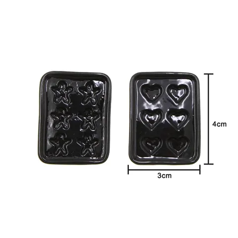 Dollhouse Miniature Black Baking Tray Resin Doll Kitchen Food Accessories Pretend Play Toy Photography Prop