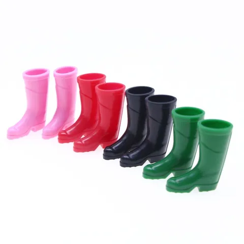 Dollhouse Miniature Rain Boots BJD Simulation Rainshoes OB11 Miniature Garden Silicone Shoes Cute Toy Doll Accessories