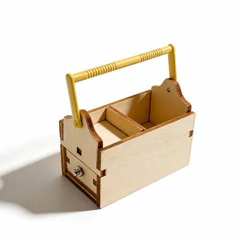Poppenhuis Miniatuur Houten Gereedschapskist Model Micro Landschap Tuinieren Gereedschap Opbergdoos Pop Huis Speelgoed Accessoires