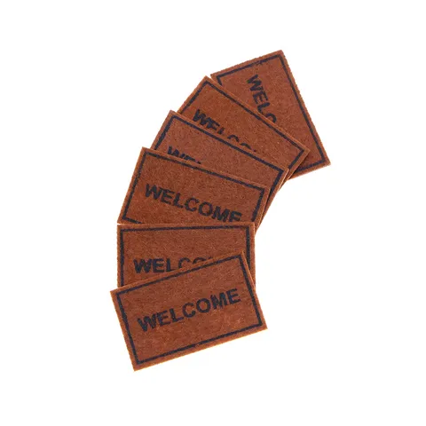 Miniature Dollhouse Non-Woven Rug Simulation Floor Mat BJD Doll Living Accessories Home Decor Miniature Simulation Mat