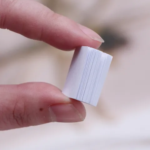 Dollhouse Miniature Blank Book Model Micro Learning Stationery Accessories White Mini Paper Book Dollhouse Toy