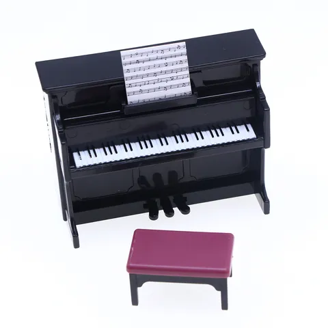 Dollhouse Miniature Classical Musical Instrument Models Set Simulation Piano Guitar Saxophone Photography Props Toy