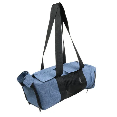 Borsa da Toeletta in Rete per Gatti Domestici Tessuto Oxford Traspirante Bagno Antigraffio Borsa di Contenimento per Doccia Taglio Unghie