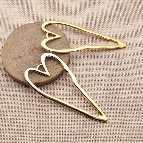Vintage Zinklegierung Ausgehöhlt Herz Anhänger Für Schmuckherstellung Mehrfarbig Galvanisiert Offene Liebe Charms Handarbeit Basteln Zubehör