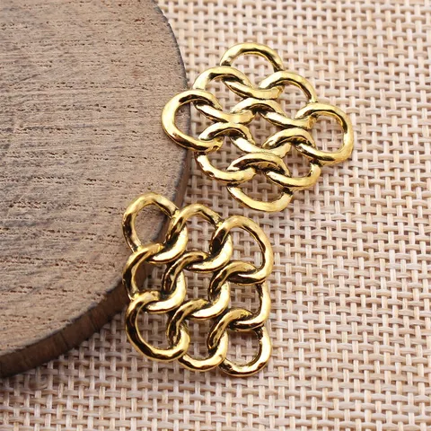 Hohle Geometrische Raute Anhänger Verbinder Zinklegierung Antik Gold Silber Galvanisiert DIY Schmuckherstellung Charms Zubehör