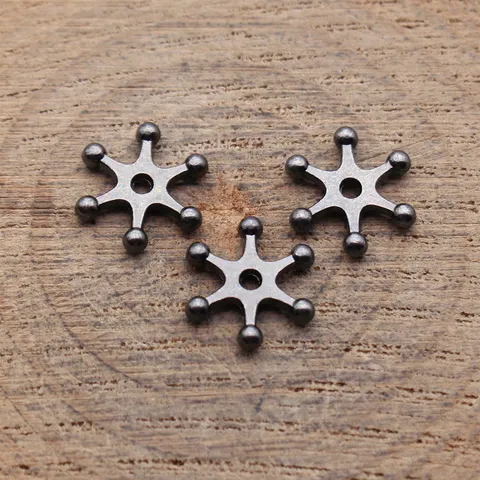 Perline Distanziatrici a Stella Radiale in Lega di Zinco Accessori per Gioielli Fai-da-te Perline a Forma di Stella Antica