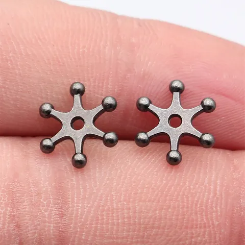 Perline Distanziatrici a Stella Radiale in Lega di Zinco Accessori per Gioielli Fai-da-te Perline a Forma di Stella Antica