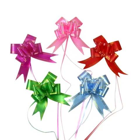 Large PP Plastic Pull Bows Ribbon For Wedding Car Gift Packing Fresh Flower Decoration Festive Romantic Ribbon Bows