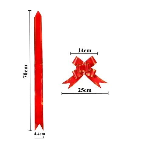 Large PP Plastic Pull Bows Ribbon For Wedding Car Gift Packing Fresh Flower Decoration Festive Romantic Ribbon Bows