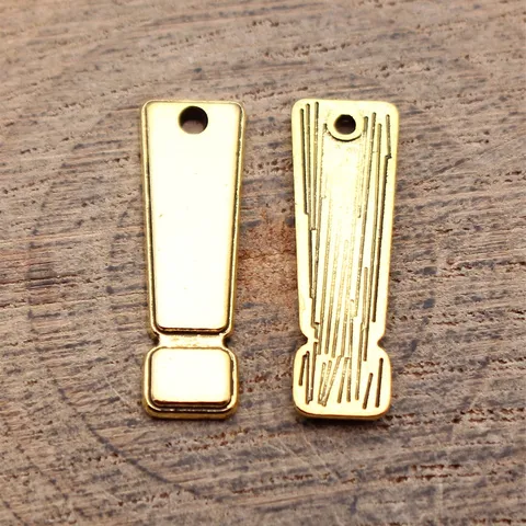 Ausrufezeichen Anhänger Zinklegierung DIY Schmuckzubehör Antikgold Silber Legierung Charms Für Halskette Armband Handwerk