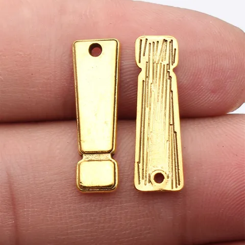 Ausrufezeichen Anhänger Zinklegierung DIY Schmuckzubehör Antikgold Silber Legierung Charms Für Halskette Armband Handwerk