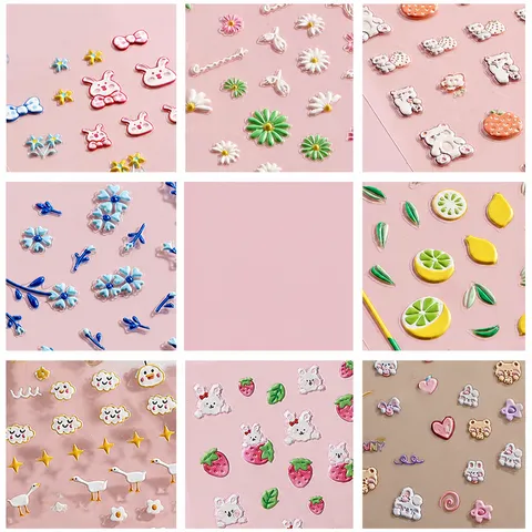 Waterproof Cute Cartoon Emoji Planner Sticker DIY Graffiti Children Student Embossed Decorative Sticker