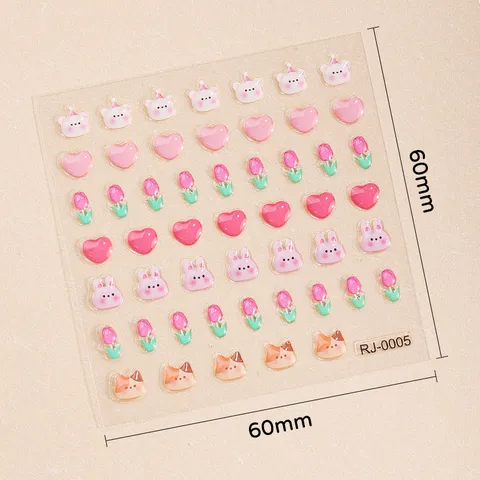 Lindos Pegatinas DIY de Goma Suave 5D de Dibujos Animados Impermeables para Decoración de Papelería de Estudiantes