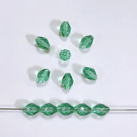 Cuentas Sueltas de Cristal Sintético Cuentas de Rombo Largo Facetadas Accesorios para Hacer Joyas DIY