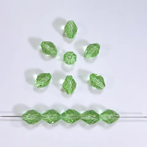 Cuentas Sueltas de Cristal Sintético Cuentas de Rombo Largo Facetadas Accesorios para Hacer Joyas DIY