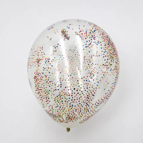 Globos Mágicos de Látex Transparente Con Bolas de Espuma Coloridas Globos de Decoración de Fiesta de Cumpleaños para Niños