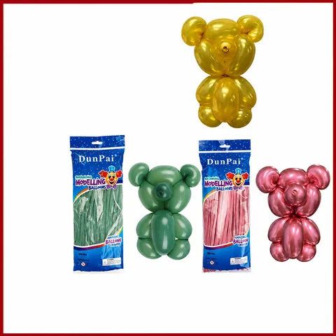 Professional Magic Long Balloons Latex Metallic Vintage Striped Balloons For DIY Animal Weaving Party Birthday Decoration