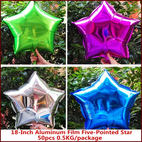 Stern Aluminiumfolie Ballons Pentagramm Mylar Ballon Hochzeit Geburtstag Party Event Dekoration Zubehör