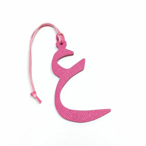 Genuine Leather Arabic Letter Bag Charm For Women Handbag Personalized Name Tag Pendant Accessory Decorative Keychain Charm