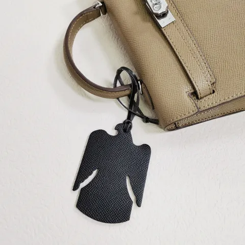 Adorno para Bolso de Águila de Cuero Genuino Colgante de Animal de Cuero de Vaca Hecho a Mano Adorno Colgante para Coche Accesorio Decorativo