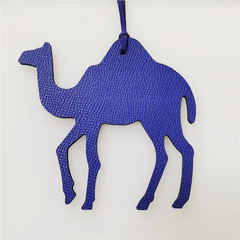 Handmade Genuine Cowhide Leather Camel Bag Charm Animal Pendant For Women Handbag Accessories Fashion Leather Keychain Decoration