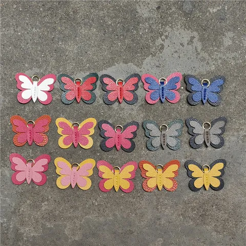 Colgante De Bolso Mini Mariposa Con Cuerda De Bufanda De Satén Colgante De PVC Colorido Accesorio De Bolso De Mujer Regalo