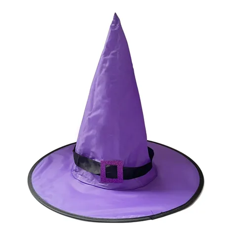 Halloween Purple Witch Hat Star Mesh Tutu Skirt Set Holiday Party Wizard Hat Ball Cosplay Costume Dress Up Props For Women Girls