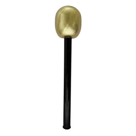 Kunststoff Mikrofon Requisite Spielzeug Handmikrofon Für Kinder Bühnenauftritt Party Kostüm Zubehör Gold Silber