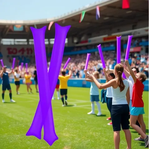 Colorful Inflatable Cheering Sticks PE Thunder Sticks For Birthday Party Sports Events Audience Noise Makers Cheering Props
